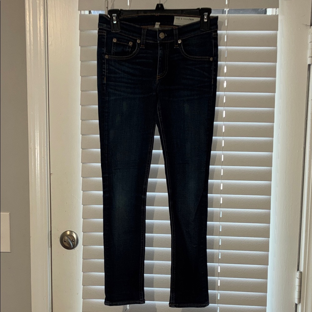 Rag & Bone Deep Indigo Skinny Jeans